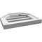 Ekena Millwork Octagonal Top Surface Mount PVC Gable Vent w/ 2"W x 1-1/2"P Brickmould Frame, 14"W x 12"H GVPOT14X1202SF - alternate 3
